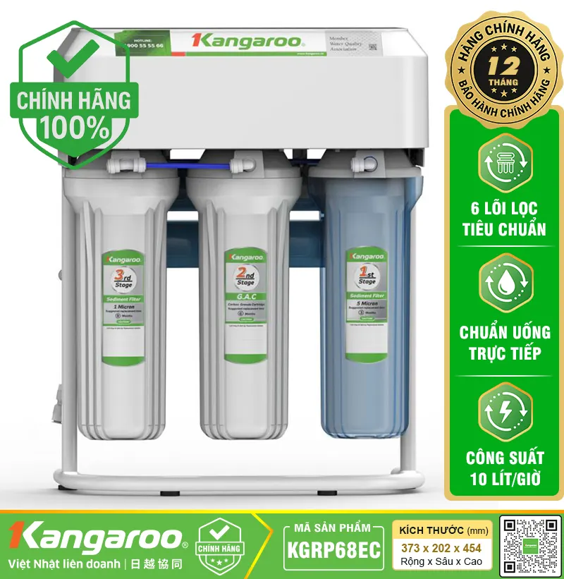 Máy lọc nước Kangaroo KGRP68EC - 6 Lõi Lọc 4